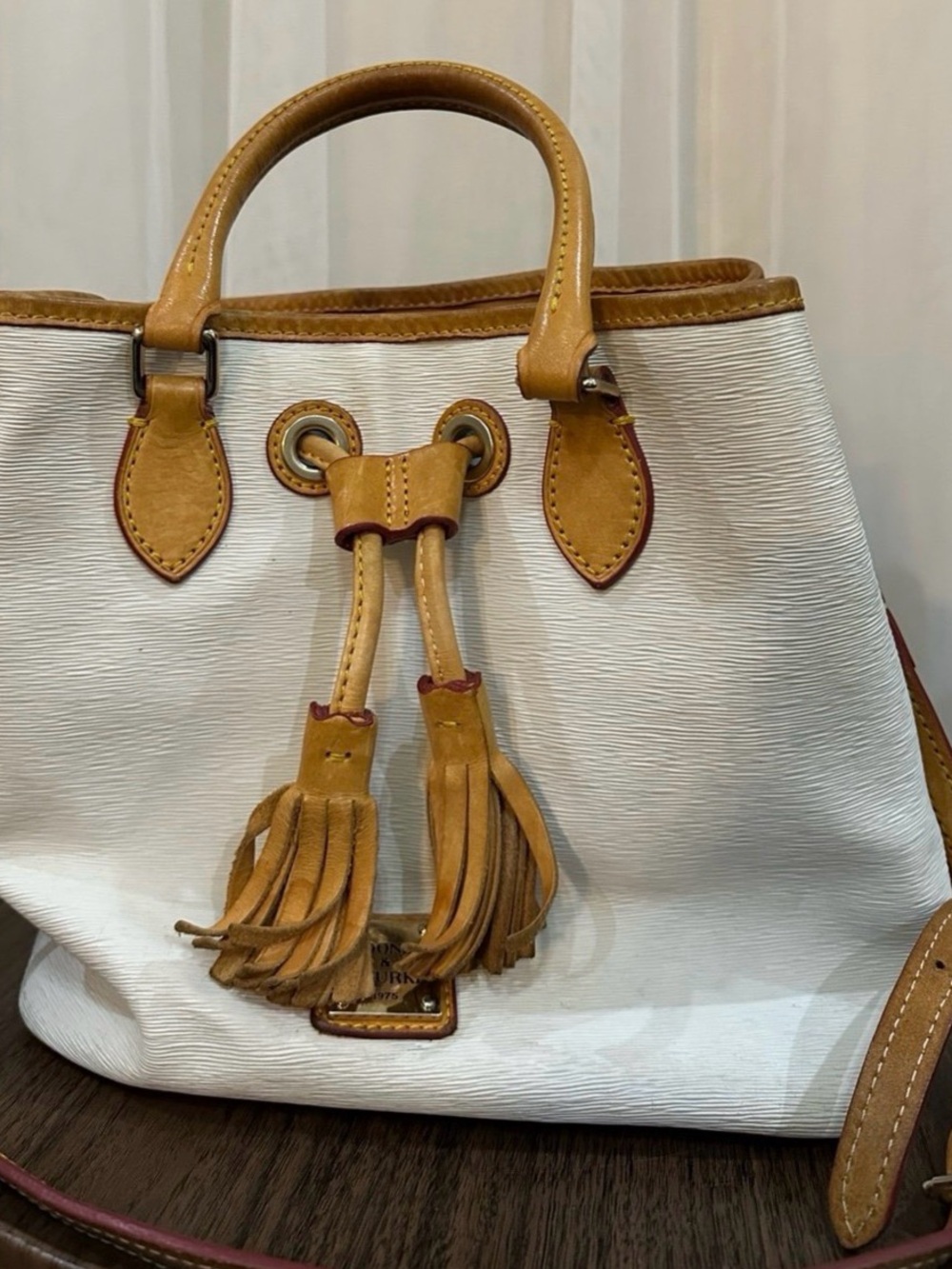 Dooney & Bourke Handbag, Wexford Leather Tasha Drawstring